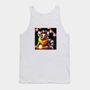 Cute Lemur Drawing Tank Top